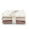 Lot de 3 langes en coton Bio Roseberry