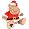 Hippo Père Noël Beige Sable 38 cm