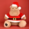 Hippo Père Noël Beige Sable 38 cm
