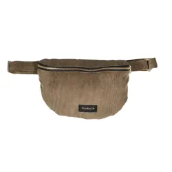 Custine Le Sac Banane Velours Côtelé Marron Glacé