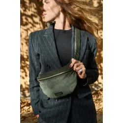 Custine Le Sac Banane Velours Côtelé Kaki