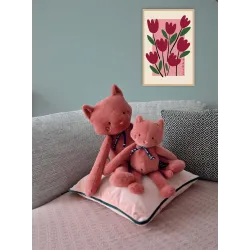 Chat Rose Méloé 37 cm