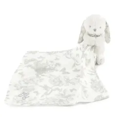 Doudou Augustin Le Lapin Toile de Jouy Gris