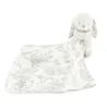 Doudou Augustin Le Lapin Toile de Jouy Gris
