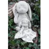 Doudou Augustin Le Lapin Toile de Jouy Gris