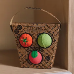 Set de 3 Balles Sensorielles pour bébés - Veggie Salad