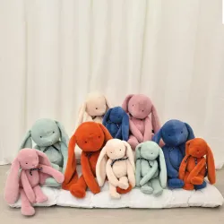 Lapin Méloé 37 cm Bleu Electrique