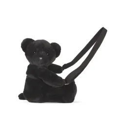 Sac à bandoulière Ours Noir 30 cm