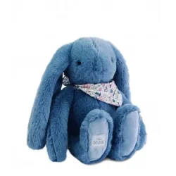 Lapin Fleurette Bleu 35 cm