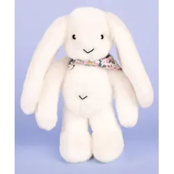 Lapin Fleurette Blanc 35 cm