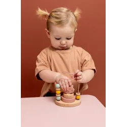 Jeu de perles en bois Mrs Chat