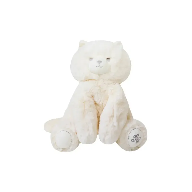 Peluche Odilon le chaton 25 cm Ecru
