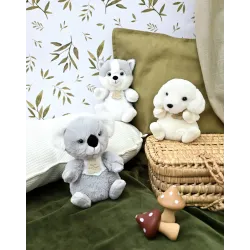 Peluche Stretch Husky - 20 cm