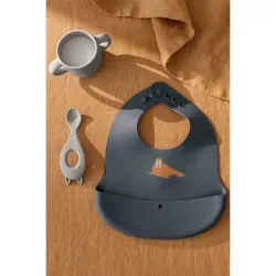 Lot de 2 Bavoirs en Silicone Ember Arctic Sea