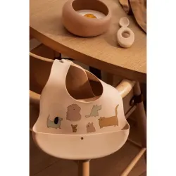 Lot de 2 Bavoirs en Silicone Ember Cats and Dogs