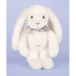 Lapin Fleurette Blanc 25 cm