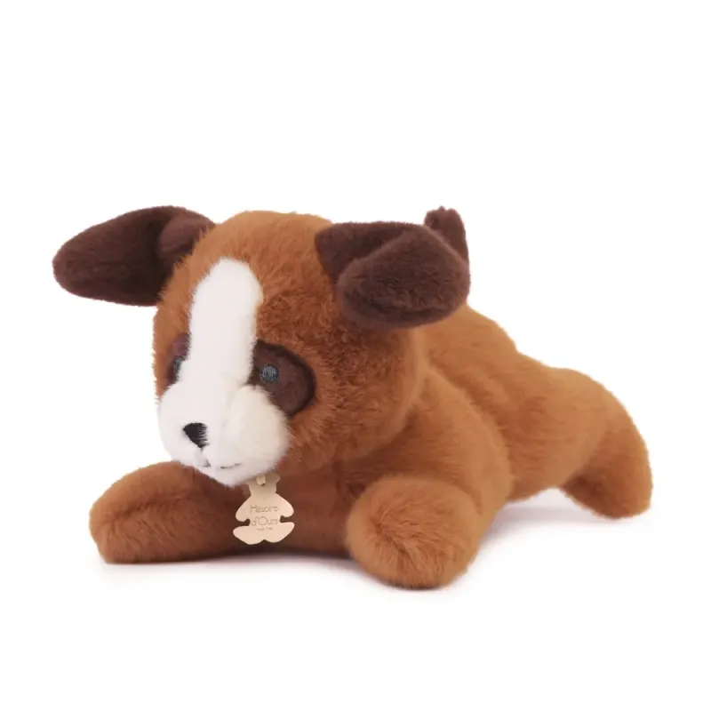 Peluche Chien Marron - 22 cm
