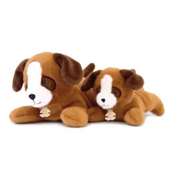 Peluche Chien Marron - 22 cm