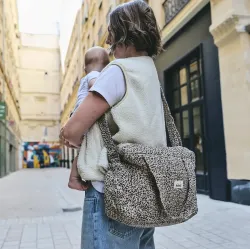 Sac à langer Middle - Léopard Beige