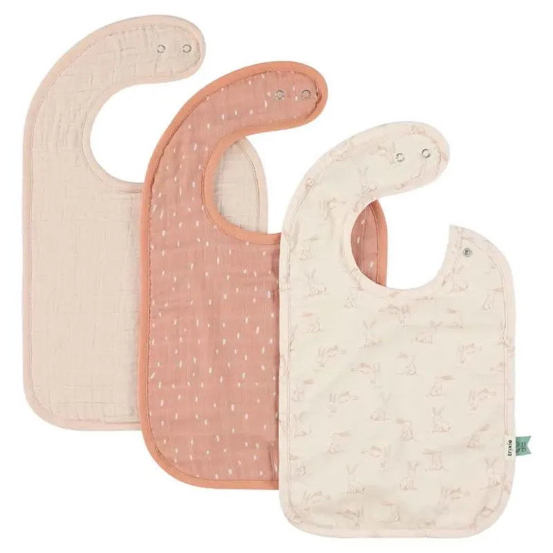Lot de 3 Bavoirs - Rosy Rabbit