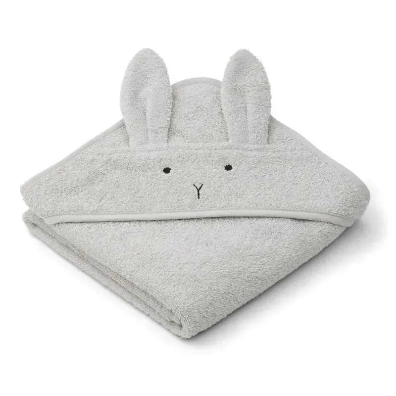 Cape de bain ALBERT Lapin Gris (70 x 70 cm)