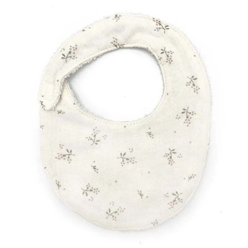 Bavoir Naissance Gaze de coton Roseberry