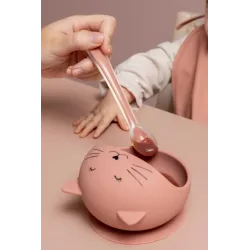 Lot de 3 cuillères en silicone (1er âge) Mrs Chat