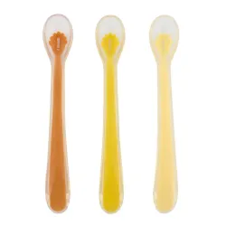 Lot de 3 cuillères en silicone (1er âge) Mr Lion