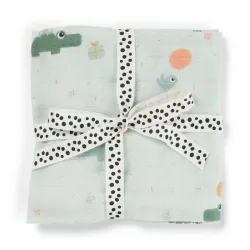 Maxi lange 120 x 120 cm Célébration Bleu