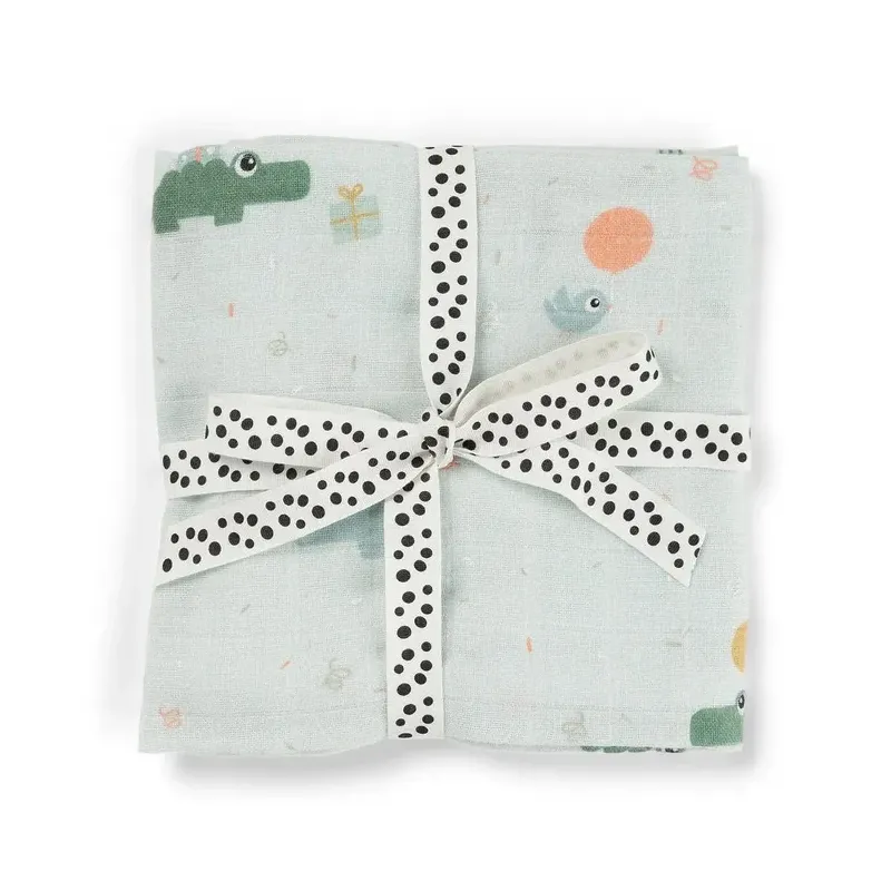 Maxi lange 120 x 120 cm Célébration Bleu