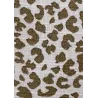 Attache Sucette Gaze de coton Léopard Beige