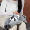 Peluche Lestée Podcoll - Raton Laveur - 50 cm