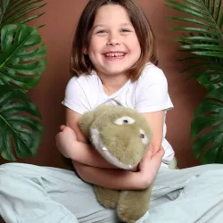 Peluche Lestée Podcoll - Crocodile - 50 cm