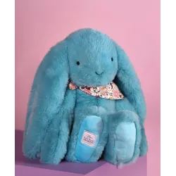 Lapin Fleurette Turquoise 35 cm