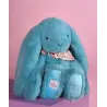Lapin Fleurette Turquoise 35 cm