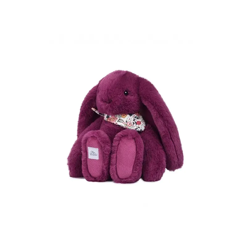 Lapin Fleurette Prune 25 cm