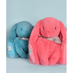 Lapin Fleurette Turquoise 50 cm