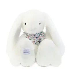 Lapin Fleurette Blanc 50 cm