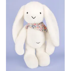 Lapin Fleurette Blanc 50 cm