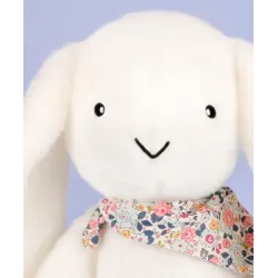 Lapin Fleurette Blanc 50 cm