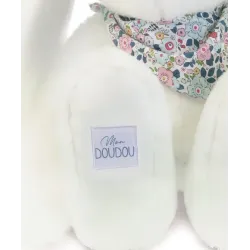 Lapin Fleurette Blanc 50 cm