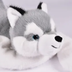 Peluche Lestée Podcoll - Husky - 50 cm