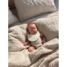 Bavoir Naissance Gaze de coton Olive Bloom