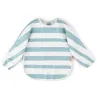 Bavoir à manches, Stripes Blue  (6 - 18 mois)