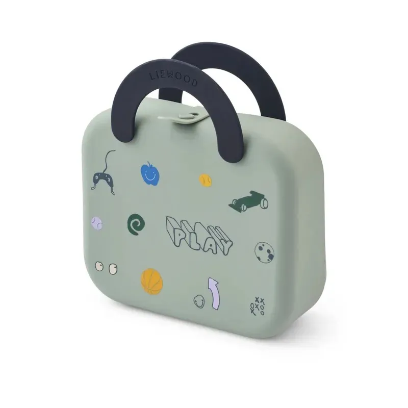 Boite à Goûter en silicone Elara - Play Dusty Peppermint