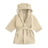 Peignoir enfant à capuche Fog