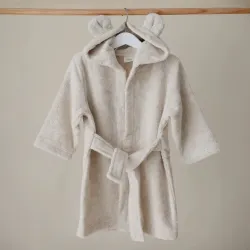 Peignoir enfant à capuche Fog