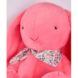 Lapin Fleurette Corail 70 cm