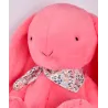Lapin Fleurette Corail 70 cm