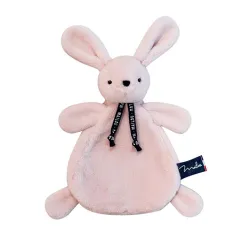 Doudou Lapin Rose Poudre Dorlotin